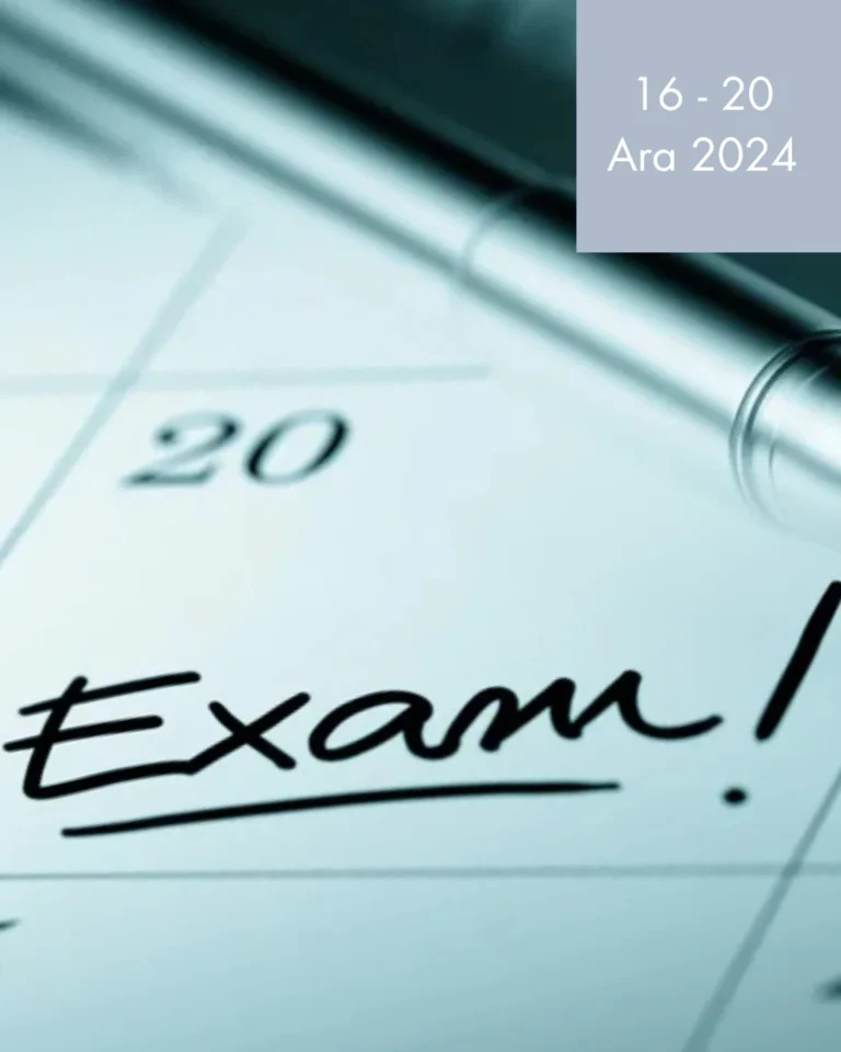 2024/2025 Güz Dönemi Ara Sınav Mazeret Programı (16-20 Aralık 2024)