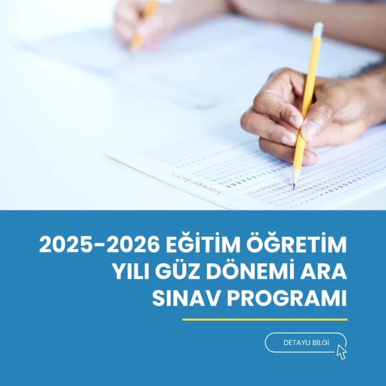 mobile 2025-2026 Eğitim Öğretim Yılı Güz Dönemi Ara Sınav Programı