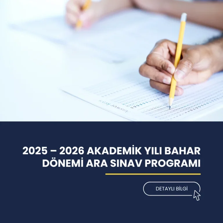 mob 2025 – 2026 Akademik Yılı Bahar Dönemi Ara Sınav PROGRAMI