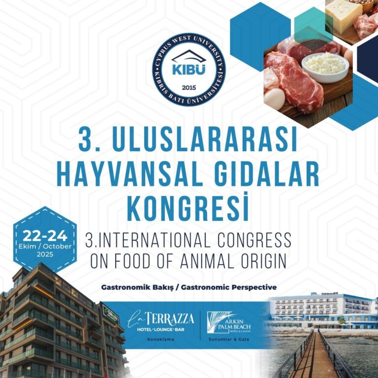 3rd International Congress on Food of Animal Origin Program Schedule