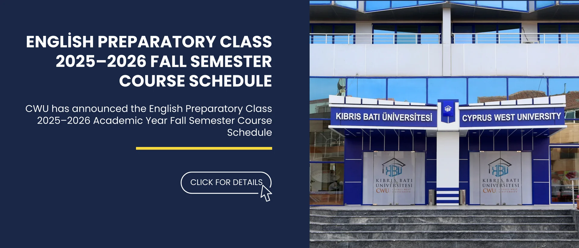 web English Preparatory Class 2025–2026 Fall Semester Course Schedule