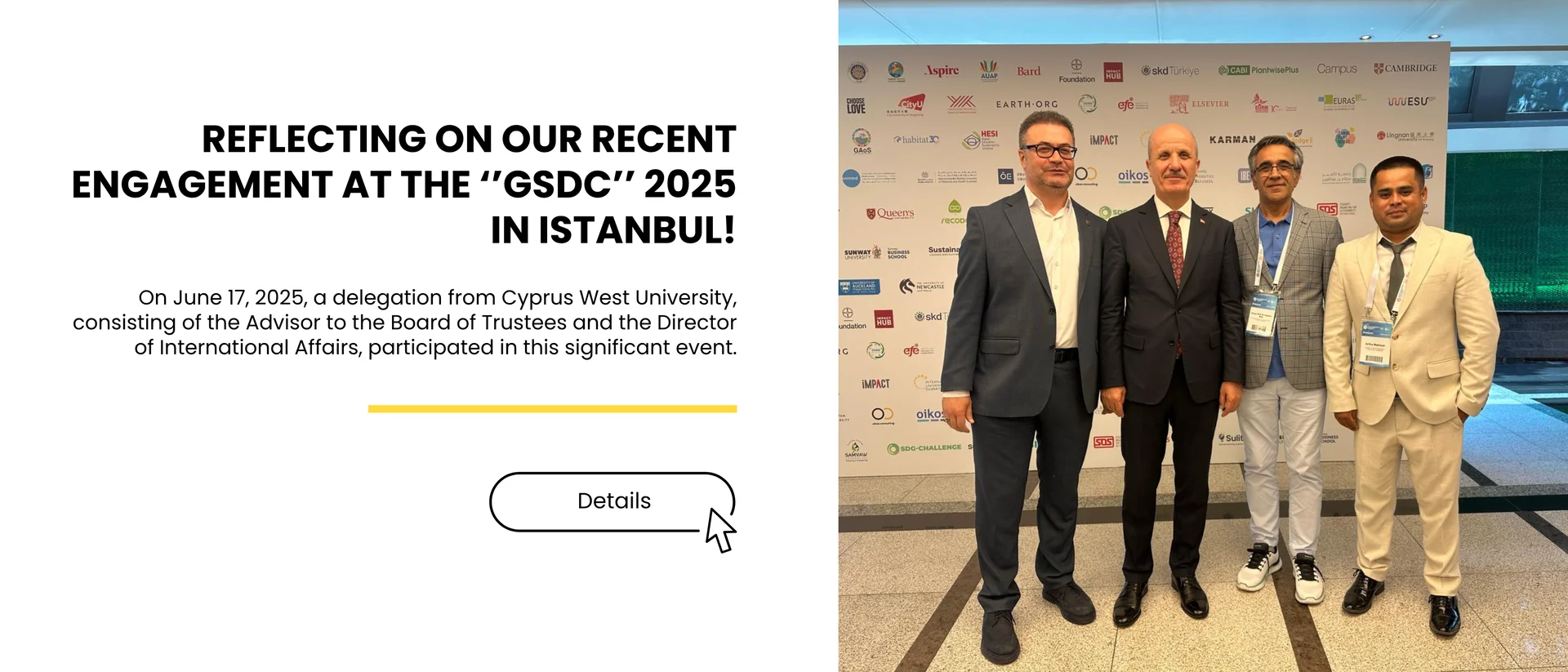 web Reflecting on our recent engagement at the Global Sustainable Development Congress (GSDC) 2025 in Istanbul