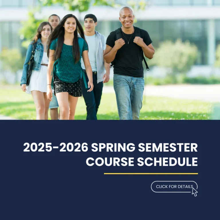 2025-2026 Spring Semester Course Schedule